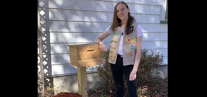 Greene senior earns Girl Scout Gold Award with reflection garden project